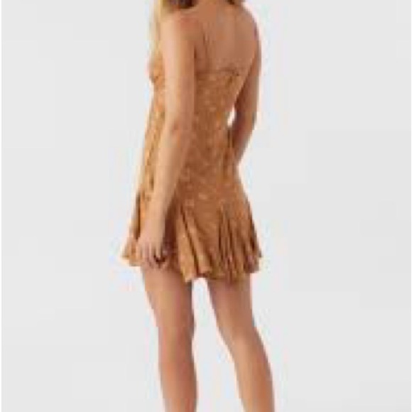 O'Neill Coralie Kira Floral Mini Dress - Brown Suga - Picture 3 of 5